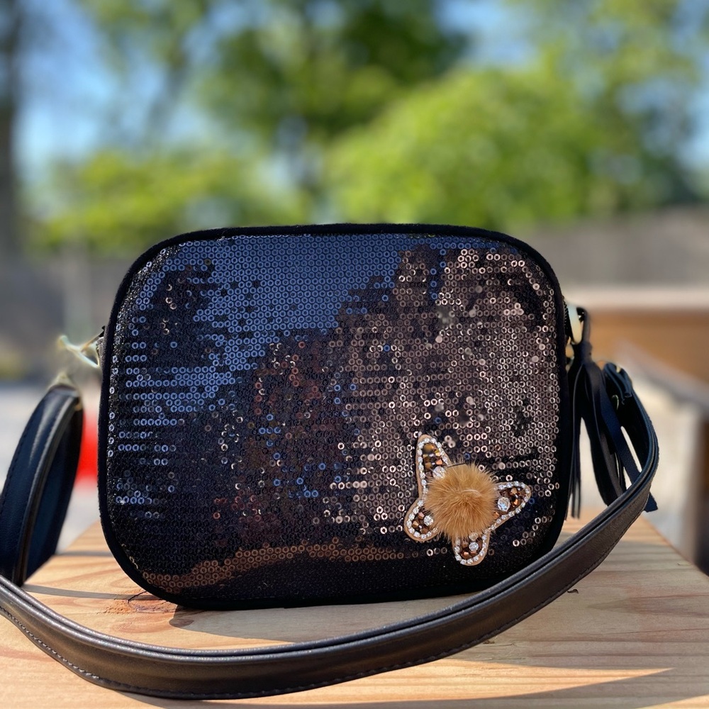 Sequin crossbody bag
